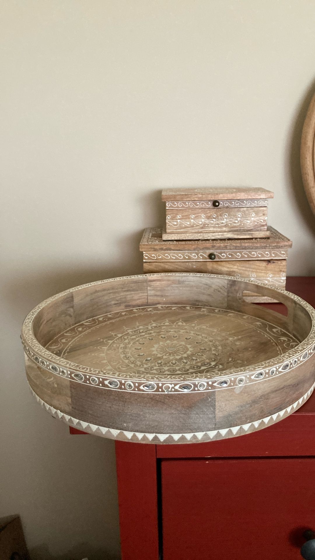 Tray and 2 Box Was $45