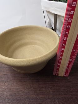 Handmade pottery bowl signed by artist