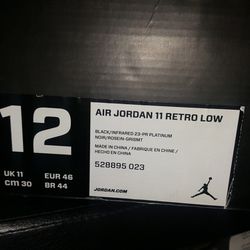 Jordan 11 Infrared Low