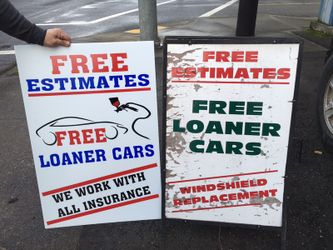 Custom stickers and signs