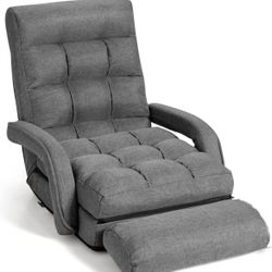 Folding Floor Chair with 6-Position Adjustable For Sale $54.00 50%+ OFF Retail $109.99 NEW IN BOX