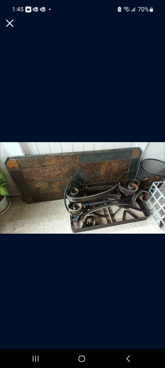 Stone Top Table 50 Inches Length x 20 Inches Wide