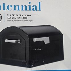 Centennial Black, Extra Large, Steel, Post Mount Mailbox 