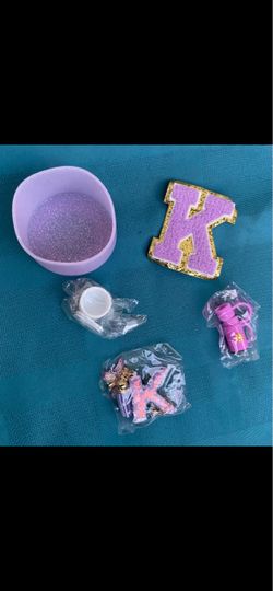 Purple Letter K Stanley Cup Accessories