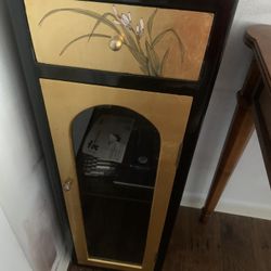 Asian Style Rectangular Pillar Cabinet 