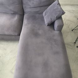Beautiful Clean No Stains Gray living Room Sofa L Shape Great Condition