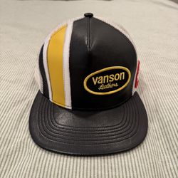 Supreme x Vanson Trucker Hat Colorblock Black White Yellow Red Adjustable