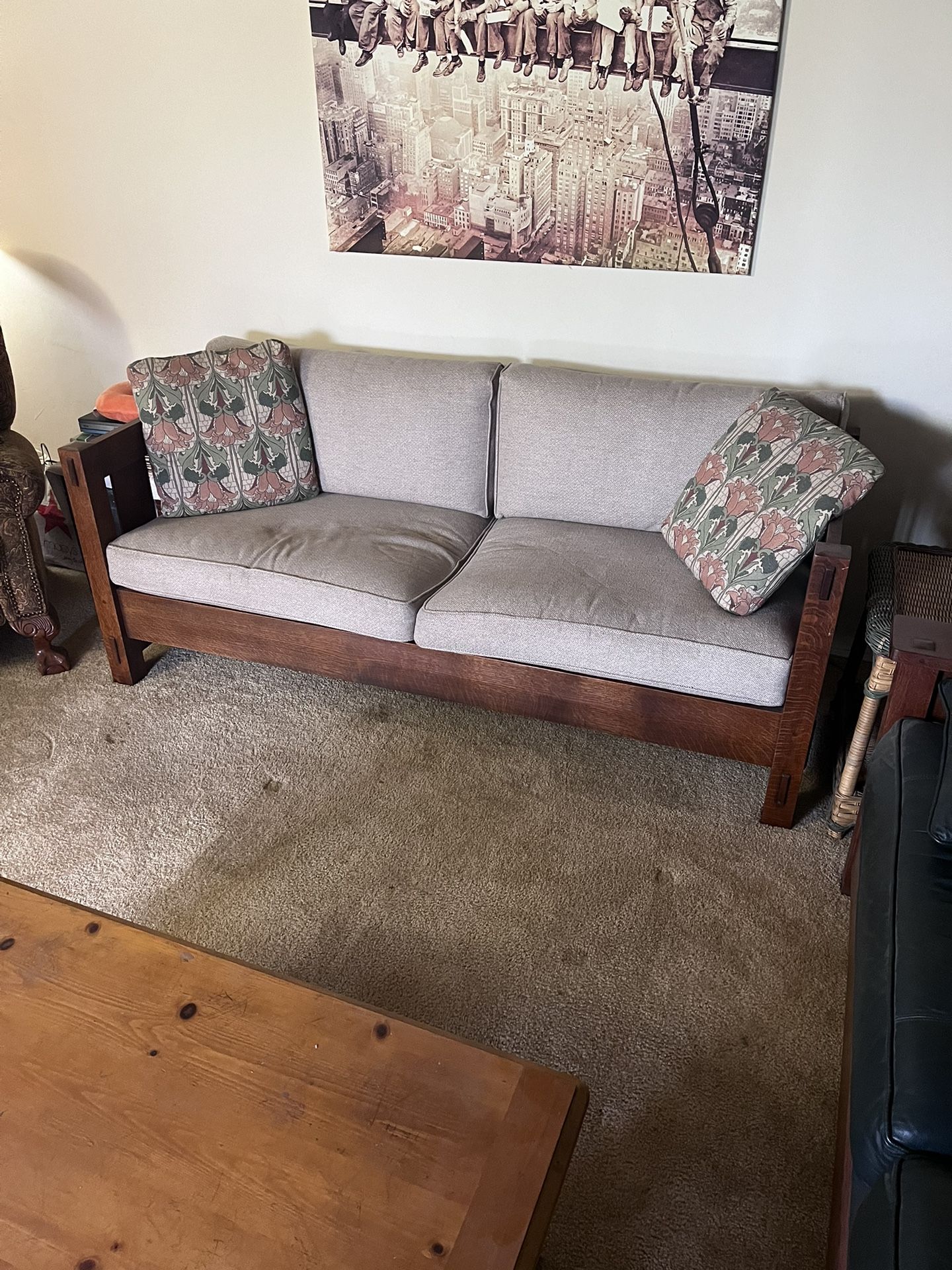 Stickley Sofa, Genuine And Slightly Used. Made In 2021. Comes With 2 Pillows From Manufacturer. 