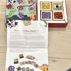 Montessori Wooden Animal Shadow Texture Puzzle Toddlers Kids
