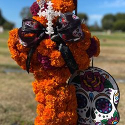 Flower Bouquet Flower Cross Dia De Los Muertos