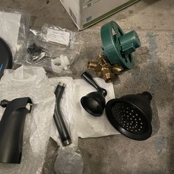 MOEN Banbury 1-Handle 1-Spray Trim Kit Tub and Shower Faucet 1.75 GPM in Matte Black