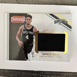 2017-18 PANINI THREAD BOXTOPPER DERRICK WHITE ROOKIE CARD PATCH 
