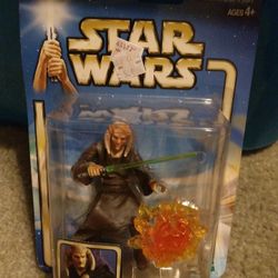 Star Wars Attack Of The Clones "Saesee Tiin" Jedi Master Action Figure Hasbro 2002