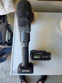 FLEX FX3311 24V Brushless Cordless Rotary Polisher With  Battery Black/Gray