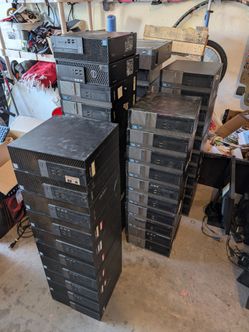 Bulk Computer Lot - Dell mini towers, laptops, and monitors