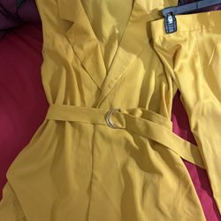🌼Yellow Pant set/ Lindo juego de pantalon amarillo .   