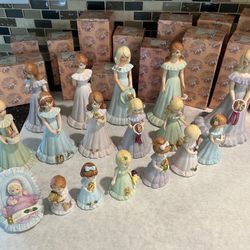 Vintage Enesco Growing Up Birthday With Boxes 