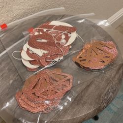 Rose Gold Engagement Party Decor Banners