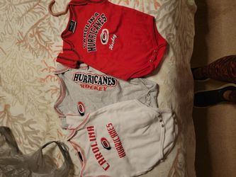 Size 3/6 Months Carolina Hurricanes Onesies