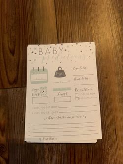Baby Prediction Cards