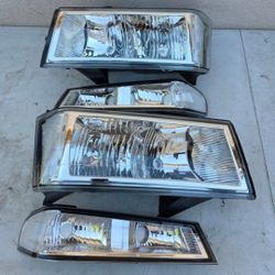 04-12 Chevrolet Colorado Gmc Canyon 06-08 lsuzu Headlights Luces FocosMicas FarosFarolesHeadlamps Chevy
