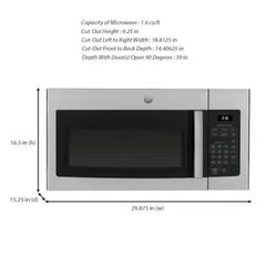 New GE 1.6-cu ft Over-the-Range Microwave ( Stainless Steel )