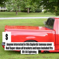 Ford Lightning Tonneau Cover Gaylords With Wing 99-04 Fits