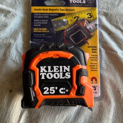 Brand New- Klein Tools Double Hook Magnetic Tape Measure