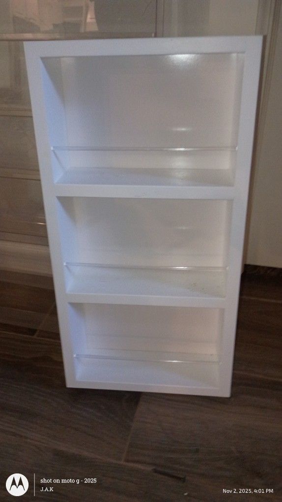White Spice Rack /Small Shelf