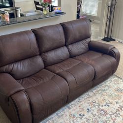 Leather Sofa Set 3 Piece