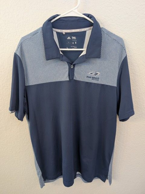 Adidas Blue Polo Golf Shirt Size Large Ewa Beach Golf Club