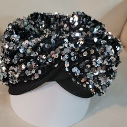 Aldo NEW with Tags Silver Sequin Beret NWT