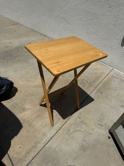 Wooden Folding Side Table