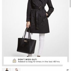Michael Kors Cotton Blend Trench Coat