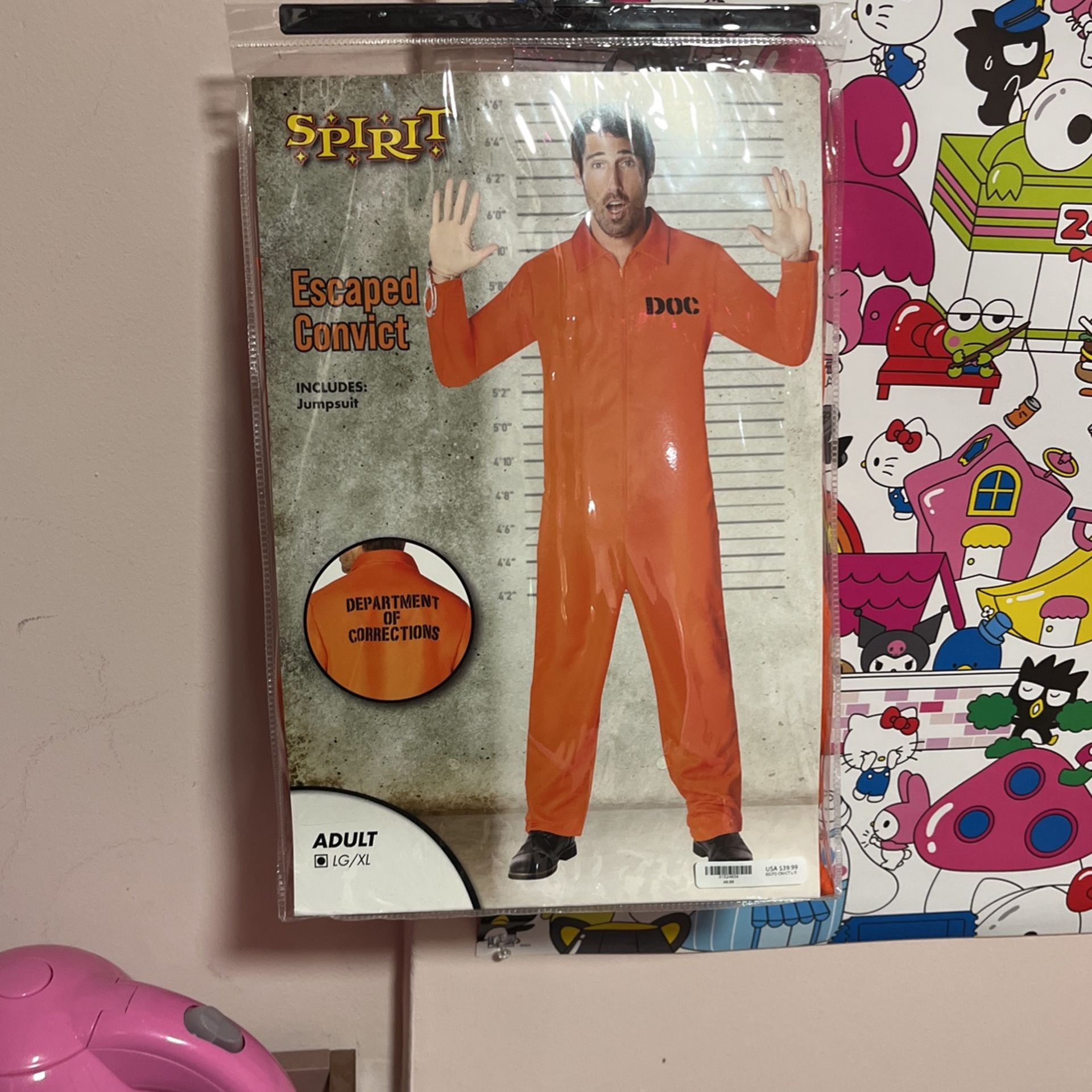 Spirit escaped convict jumpsuit size large XL