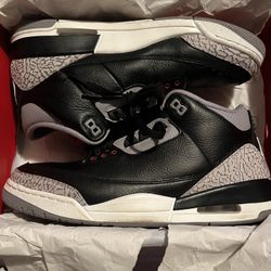 2024 Black Cement 3s Sz 11.5