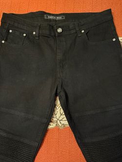 Men’s jeans black modern style size 36 by 32 long like new