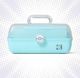 Pokemon - Caboodles case clear Sparkle/ light blue