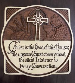 Wall Hanging Faith Plaque 2014 Abbey Press Wooden Carved
