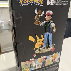 Mega Construx Pokemon Ash & Pikachu Lego ((new Sealed))