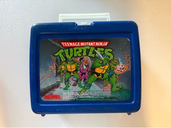 1989 vintage TMNT Thermos Lunchbox