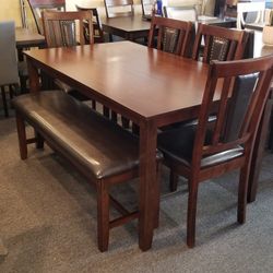 Brand New Brown Or Gray Dining Set