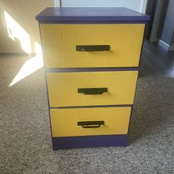 Small Dresser (Purple And Yellow/Gold)