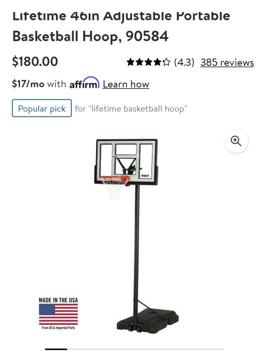 Basketball Hoop With Base 
