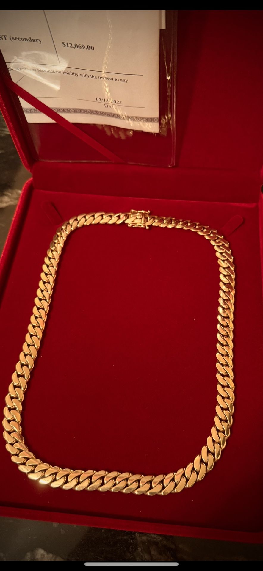 Huge Solid Gold Cuban Chain! Extremely Luxurious!