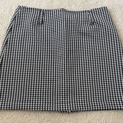 Vintage 90s Guess Jeans USA Houndstooth A-Line Women’s Mini Skirt Size 28 Preppy Y2K Made In USA