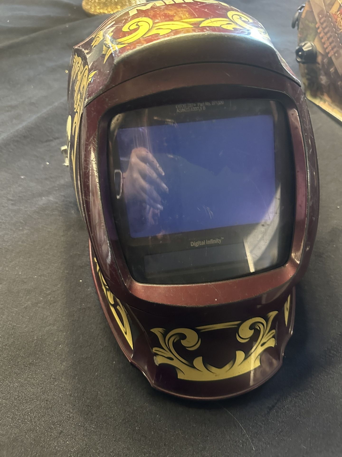 Miller 296784 Digital Infinity Auto Darkening Helmet w/ClearLight 4x Lens, Imper