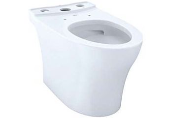TOTO CT446CUG#01 Aquia IV Washlet Elongated Skirted Toilet Bowl with CeFioNtect (Cotton White)