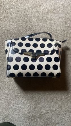 ANNE KLEIN : SMALL POCKETBOOK (BLACK&WHITE POLKADOT)