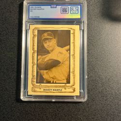 Mickey Mantle 1980 Baseball Legends Card- Grade 8.5